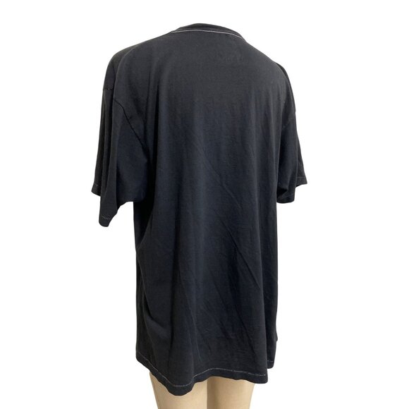 Rogues Gallery Vintage Shark Graphic T-Shirt Size L Black Cotton Crew Neck - Picture 9 of 9